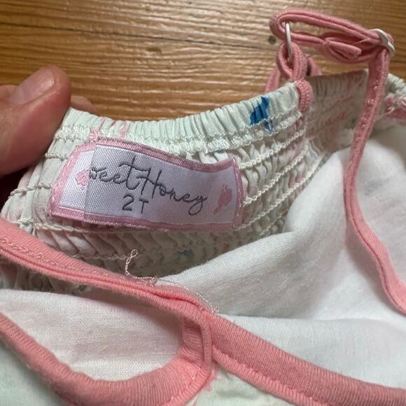 Sweet Honey white lighthouse nautical smocked toddler bubble SIZE 2T - Picture 4 of 6